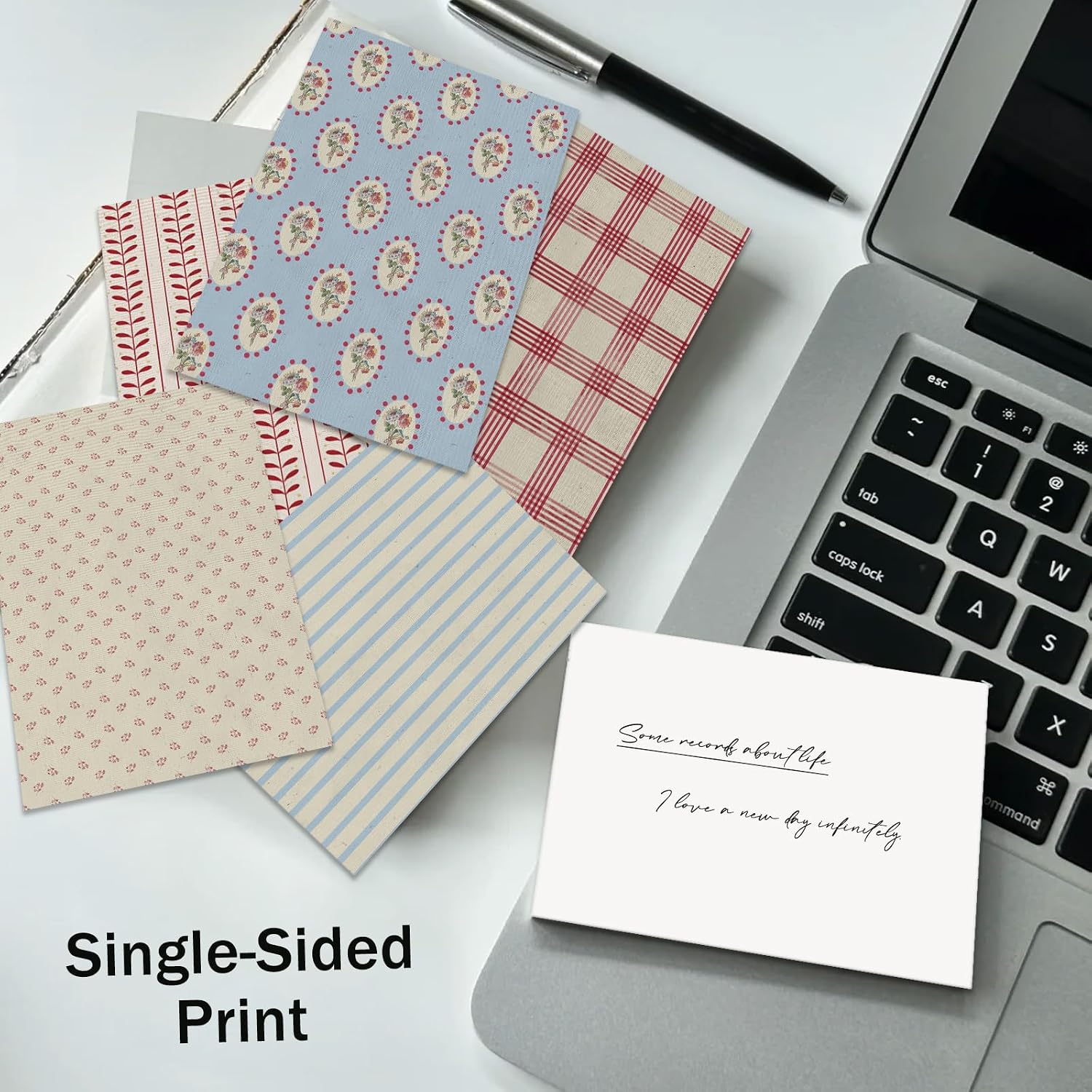 PRSTINCOL Scrapbook Paper.16 Sheets 4.1x5.8 Inch Vintage Stripe Style Scrapbook Supplies.Single-Sided Vivid Origami Decoupage Paper for DIY Crafts. Card Making. Art Journaling - Image 6